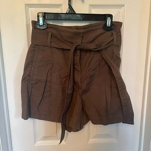 Babaton Brown/Green Shorts with Belt